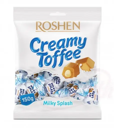 [GSAL1027131119] Roshen Milky Splash Kremalı Toffee Şeker 200 g