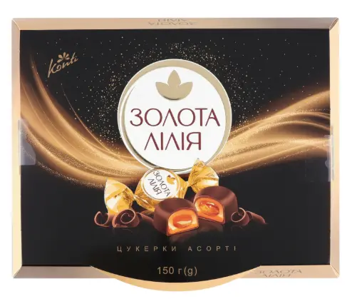 [GSAL1027131131] Konti Altın Zambak Karışık Çikolata Şekerleri 150 g
