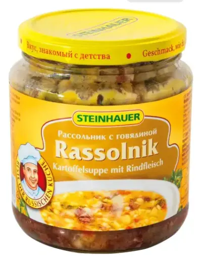 [GSAL1012101518] Steinhauer Rassolnik Kartoffelsuppe mit Rindfleisch 530 g