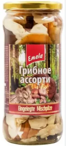 [GSAL1012101641] Emela Pickled Mixed Mushrooms 660 g