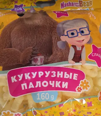 [GSAL102710839] Masha and the Bear Sweet Corn Sticks 160 g