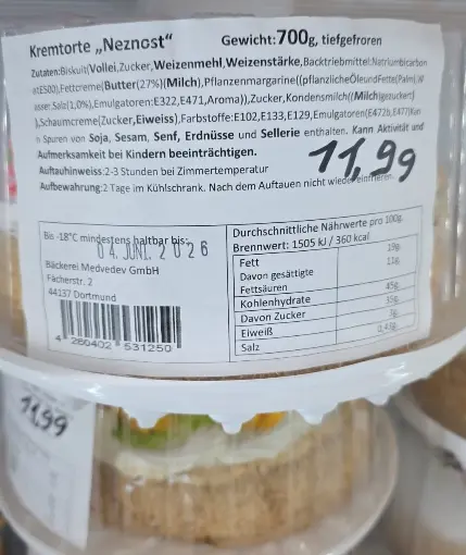 [GSAL102010036] Cream Cake Neznost 700 g