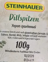 [GSAL1028141393] Steinhauer Dereotu 100 g