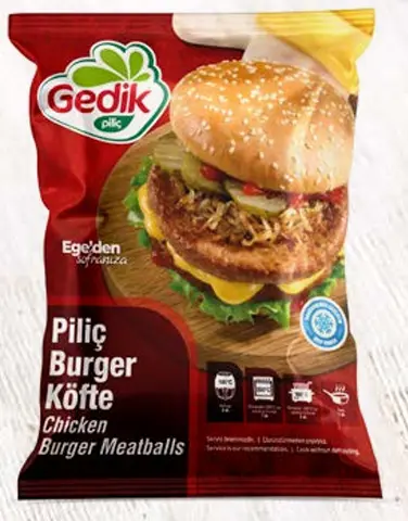 [GSAL102012305] Gedik Hähnchen Burger Frikadellen 1000 g