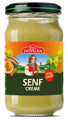 [GSAL1012101495] Dovgan Mustard Cream Extra Hot 188 ml