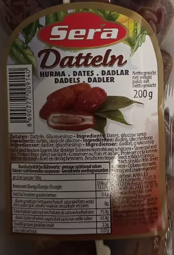 [GSAL102714303] Sera Hurma Dates 200 g 