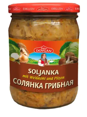 [GSAL101216181] Dovgan Beyaz Lahana ve Mantarlı Solyanka Çorbası 480 g