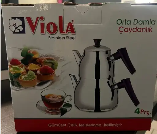 [GSAL102216325] Viola Orta Damla Çaydanlık