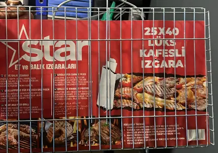 [GSAL102216336] Star Tel Izgara 25x40cm