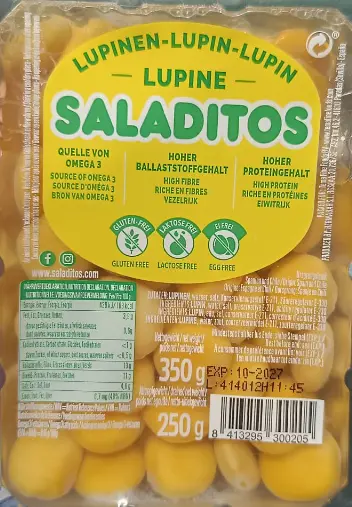 [GSAL1012101545] Saladitos Lupin Beans in Brine 350 g