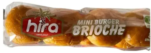 [GSAL101510300] Hira Mini Burger Brioche Ekmeği 8 Adet 160 g