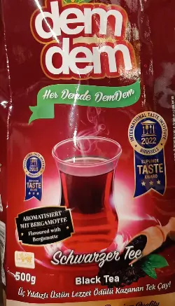 [GSAL101316583] Demdem Schwarzer Tee Bergamotte Aroma 500 g