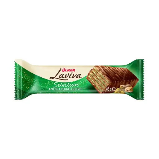 [GSAL102712594] Laviva Selection Pistazien Schokoladenüberzogene Waffel 45 g