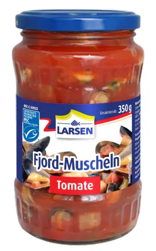 [GSAL1012101326] Larsen Domates Soslu Fiyort Midyesi MSC 350 g