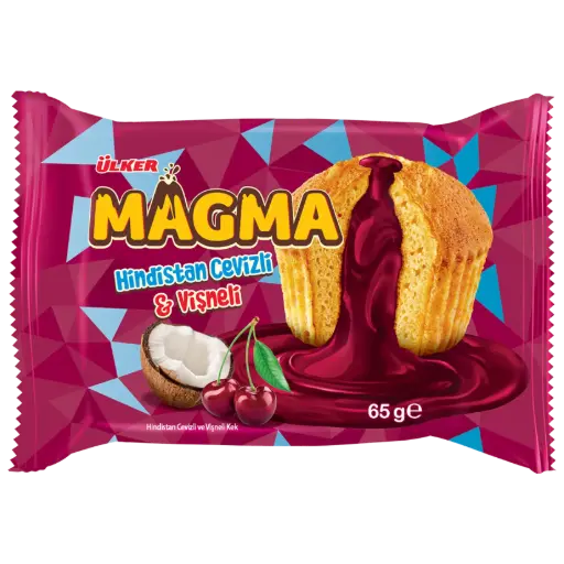 [GSAL102711441] Ülker Dankek Magma Kuchen mit Kokosnuss und Sauerkirsche 65 g